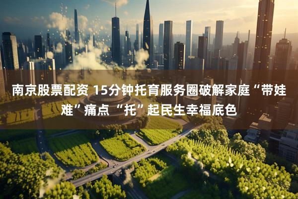 南京股票配资 15分钟托育服务圈破解家庭“带娃难”痛点 “托”起民生幸福底色